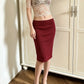 Sexy 2-Piece Set Women See Through Jacquard O-Neck T-Shirt+Bow Decoration Elastic Waist Skirt Summer Chic Party Suit