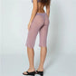 hirigin Sheer Mesh Flare Capri Pants Women High Waist See Through Mid Calf Trousers Sheer Pants For Beach Cover Up Daily Wear