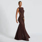 Sleeveless Backless Split Pleated Maxi Dress Elegant Sexy Evening Party Dresses for Wedding Guest