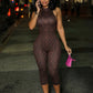 Sexy Leopard Print Romper Women Hottie Trend Halter Backless Bandages Sleeveless Fashion Midnight Street Playsuits