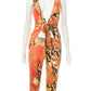 Hollow Cross Knot Romper Women Sexy Sleeveless Bandage Leopard Print Sexy Workout Activity Streetwear Skinny Playsuit