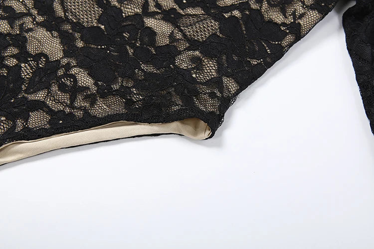 Party 2 Piece Set Women Jacquard Full Sleeve O-Neck Bodysuits+Tassel Shiny Threads Shorts Chic Sexy Fashion Club Suits