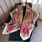 90*90cm Luxury Brand Silk Square Scarf Hijab Women Bandana Soft Scarves Neckerchief Ladies Hair Shawl Wrap Headband