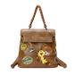 2025 Autumn New Arrivals Casual Cute Leather Cartoon Embroidery Backpack School Bag For Woman