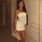 See Through Mesh Patchwork Sexy Summer Dresses for Woman 2026 Fashion Spaghetti Strap Mini Dress