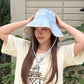 Women's Reversible Wide Brim Sun Hat, Adjustable Chin Strap Bucket Hat, Breathable UPF Protection Beach Hat for Women