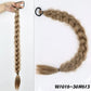 24inches Synthetic Long Braided Ponytail Hair Extensions for Women Black Brown Pony Tail with Hair Rope High Temperature Fiber