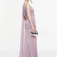 See Through Hem Maxi Dress Women Inclined Shoulder Folds Long Tassel Sleeveless Elegant Vacation Party Chic Vestidos