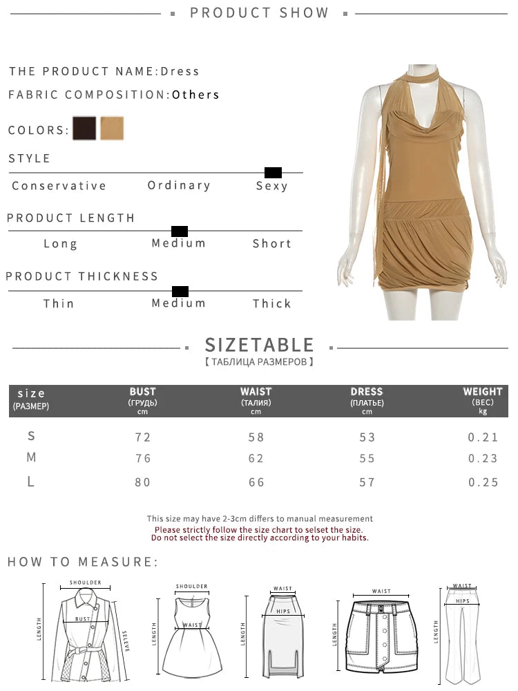 Women Trend Sexy Silk Scarf+Dress Fashion Ruched Backless Patchwork Sleeveless Fashion Classic Vacation Party Bodycon