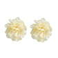 Exaggerated Large Fluffy Fabric Flower Stud Earrings for Women Elegant Petal Earring Trendy Y2K Jewelry Wed Accessories