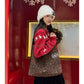 Y2K Casual Leopard Large Capacity Suede Crossbody Shoulder Bag For Women