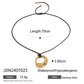 Trendy Stainless Steel Waterproof Irregular Geometric Metal Wax Rope Necklace Gold Silver For Women Jewelry Gift