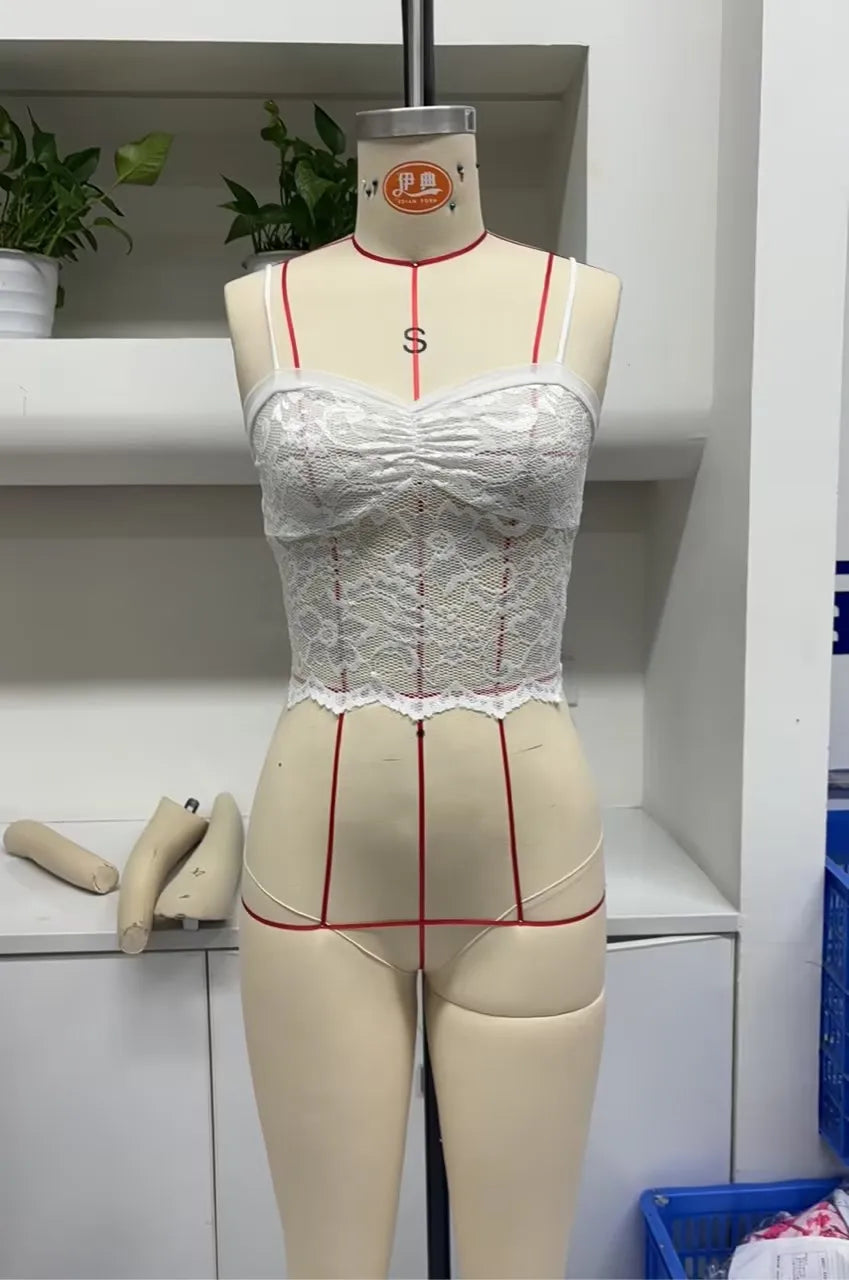 Women Y2K Retro Lace Cami Tops Sexy Backless Spaghetti Strap V Neck Low Cut Tanks Sheer Floral Lace Tank Tops Summer