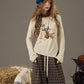 2025 Autumn New Arrivals Y2K Casual Soft Printed Round Neck Shirt For Woman