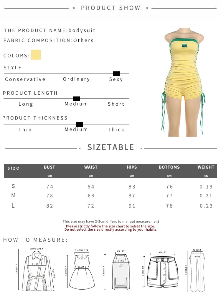 Contrast Patchwork Rompers Woman Letter Print Wrap Chest Backless Tassel Skinny Peach Hip Sexy Fashion Playsuits