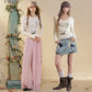 Women's Casual Graphic Long Sleeve Tee with Cat & Letter Print, Loose Fit Cowl Neck Top for Everyday