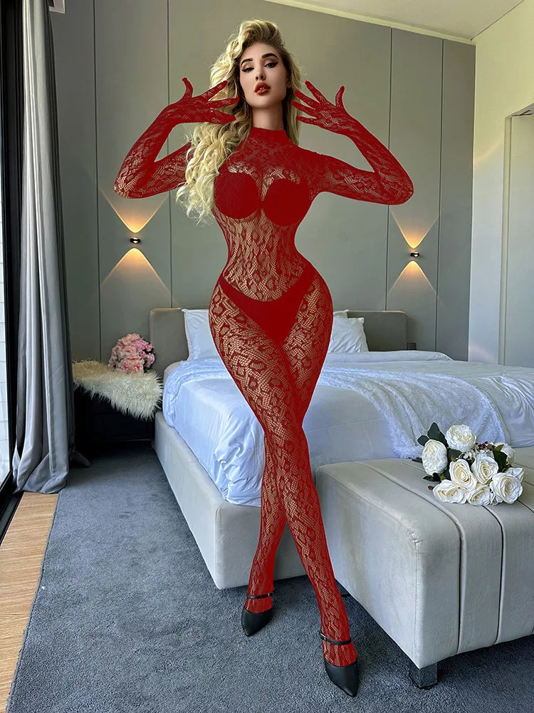 Backless Foot Jumpsuits Women Coquette Y2K Sexy Jacquard Full Sleeve Midnight Club Party Hipster Activity Overalls
