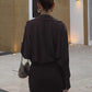 Cowl Neck Long Sleeve Mini Dress Autumn 2026 Classy Dresses for Woman Elegant Clothing