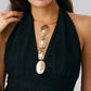 Vintage Irregular Geometric Metal Pendant Choker Necklace for Women Collares Sexy Torques Chest Chain Wedding Jewelry