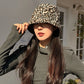 Casual Bucket Hat with Leopard Print