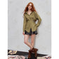 2025 Autumn New Arrival Minimalist Asymmetrical Design Solid Full Sleeve Shirt For Woman
