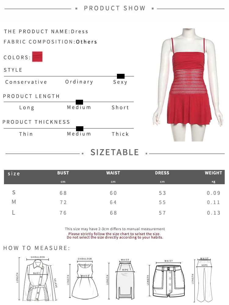 Hollow Dress Women Fold Straples Patchwork Low-Neck Sleeveless Backless Sexy Midnight Summer Trend Party Mini Bodycon