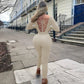 Lace Up Backless Jumpsuits Women Long Sleeve One Piece Baddie Outfit Sport Sexy Autumn Winter Wear for Ladies