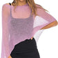 Boho Beach Vacation Pullovers Tees Summer Irregular Knitted Cover-ups Crop Tops Y2k Aesthetic Vintage Smocked T-shirt