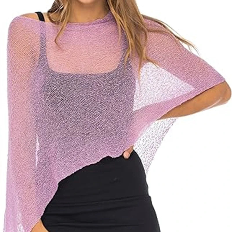 Boho Beach Vacation Pullovers Tees Summer Irregular Knitted Cover-ups Crop Tops Y2k Aesthetic Vintage Smocked T-shirt