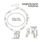 Vintage Imitation Pearl Choker Necklace Drop Earrings for Women Wedding Bridal Beads Chain Love Heart Jewelry Set New