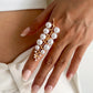 27 Styles Unique Exaggerated Big Flower Starfish Moon Rings Women Punk Geometric Adjustable Finger Ring Grunge Jewelry