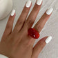 Y2K Kpop Colorful Resin Plastic Finger Rings for Women Trend New Fashion Boho Irregular Rings Aesthetic Jewelry Gift