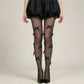 Sweet Lolita 3D Bow Pearl Sheer Pantyhose Women Transparent Mesh Tights Cute Bowknot Decor Hosiery Cosplay Stockings