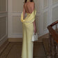 Elegant Backless Dress Women Fashion Simple Cross Turtleneck Sleeveless Ruched Sexy Trend Evening Party Club Bodycon