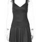 Polka Dot Sexy Two Piece Set Women Elegant Square Collar Tank Top Mini Skirt Matching Sets Female Fashion Dress Set