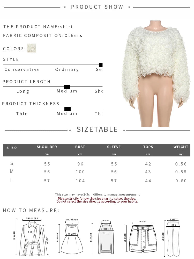 Street Fashion 2 Piece Set Woman o-Neck Full Sleeve Furry Tassel Sweater+Turtleneck Skinny Romper Causal Elegant Outfits