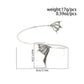 Bat Wings Open Arm Bracelet for Women, Adjustable Goth Charm Bangle, Halloween Party Jewelry, Creative Gift, 2026