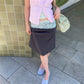 Low Waist Lace Trim Midi Skirt Women Casual Solid/Striped Bodycon Skirt Y2K Streetwear Fashion Mid-Length Pencil Skirt