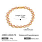 Zircon Star Metal Chain Bracelet Bangle Gold Plated Stainless Steel Watproof Summer Trendy Wrist Jewelry For Women