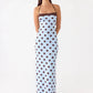 Polka Dot Backless Sexy Maxi Dress Women Elegant Halter Off-shoulder Sleeveless Bodycon Club Party Long Dress Female
