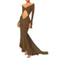Women Sexy Lace See Through Maxi Dress Y2k Floral Sheer Strap Backless Bodycon Fitted Long Dress Party Club Dress