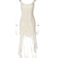 Sequin Ribbed Mini Dress Women Sleeveless Square Neck Ruched Bodycon Short Dress Ruffle Hem Club Night Out Party Dress