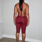 Halter Deep v-Neck Playsuit Women Folds Bandge Bow Tassel Peach Butt Backless Sleeveless Sexy Midnight Hottie Outfit