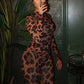 Hipster Leopard Print 2-Piece Set Women o-Neck Crop Top+Leggings Matching Sexy Stretch Skinny Street Clubwear Outfits
