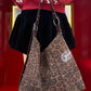 Y2K Casual Leopard Large Capacity Suede Crossbody Shoulder Bag For Women