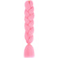 24 Inch Jumbo Box Braids Extensions Synthetic Braiding Hair DIY Hair Braids For Children Pink Purple Yellow Gray