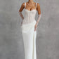 Lace Corset Sexy Maxi Dress Women Elegant Spaghetti Strap Draped Ruched Mermaid Long Wedding Guest Evening Formal Gown