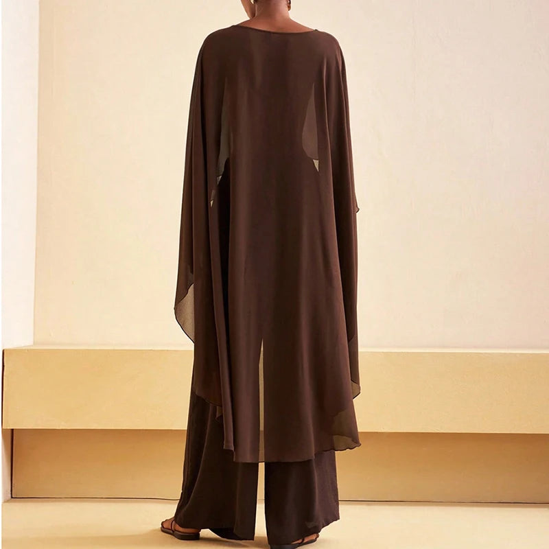 Women Chiffon Shawl Wraps Cape Sheer Mesh Flowy Capelets Poncho Top Evening Dress Crop Cover Up Poncho for Wedding Party