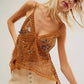 Women Y2K Sequin Mesh Tank Top Glitter Floral Embroidered Cami Crop Top Coquette Sleeveless Backless Rhinestone Camisole