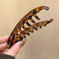 Tortoiseshell Banana Hair Clip Fish Shaped Hairpin For Women Hair Accessories Hairgrips Twist Clamp Ponytail Barrettes Headwear